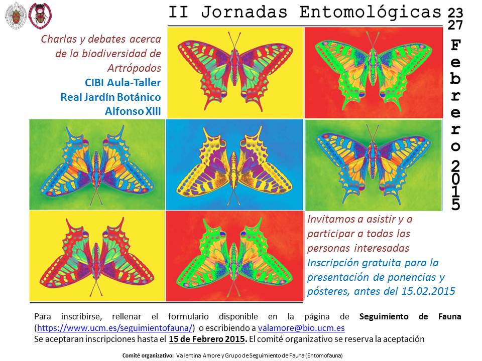 2as Jornadas Entomológicas del Grupo de Seguimiento de Fauna UCM